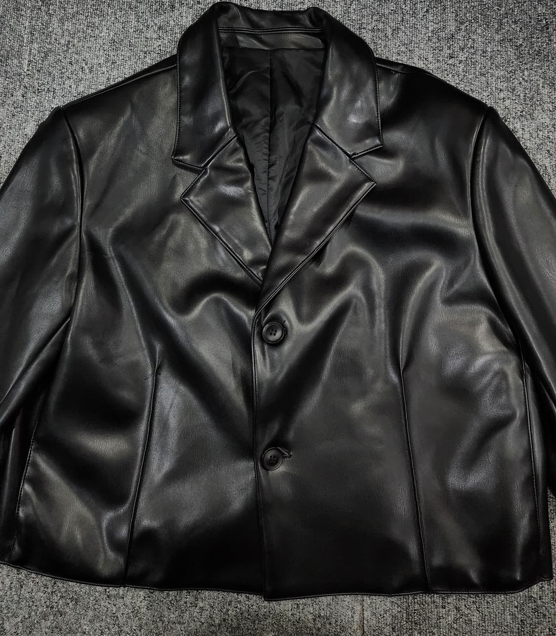 라퍼지스토어 포 우먼 블레이저 숏 버핑레더 자켓 가죽자켓 M 상품이미지4