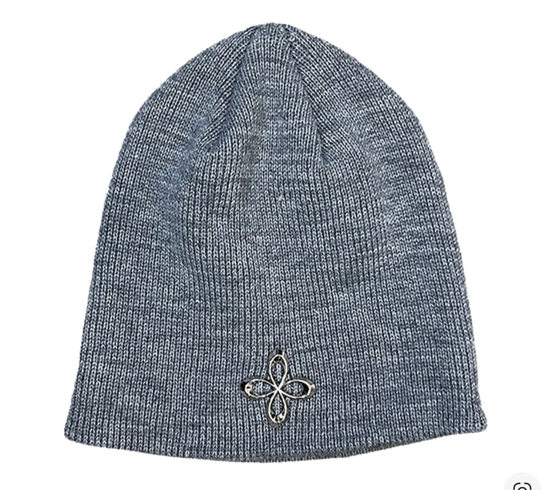 써저리 클로버 로고 숏 비니 그레이 1사이즈 상품이미지1