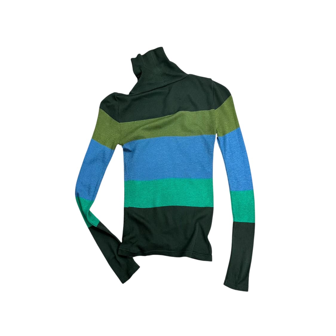 Block Stripe Basic Turtle Top 상품이미지1