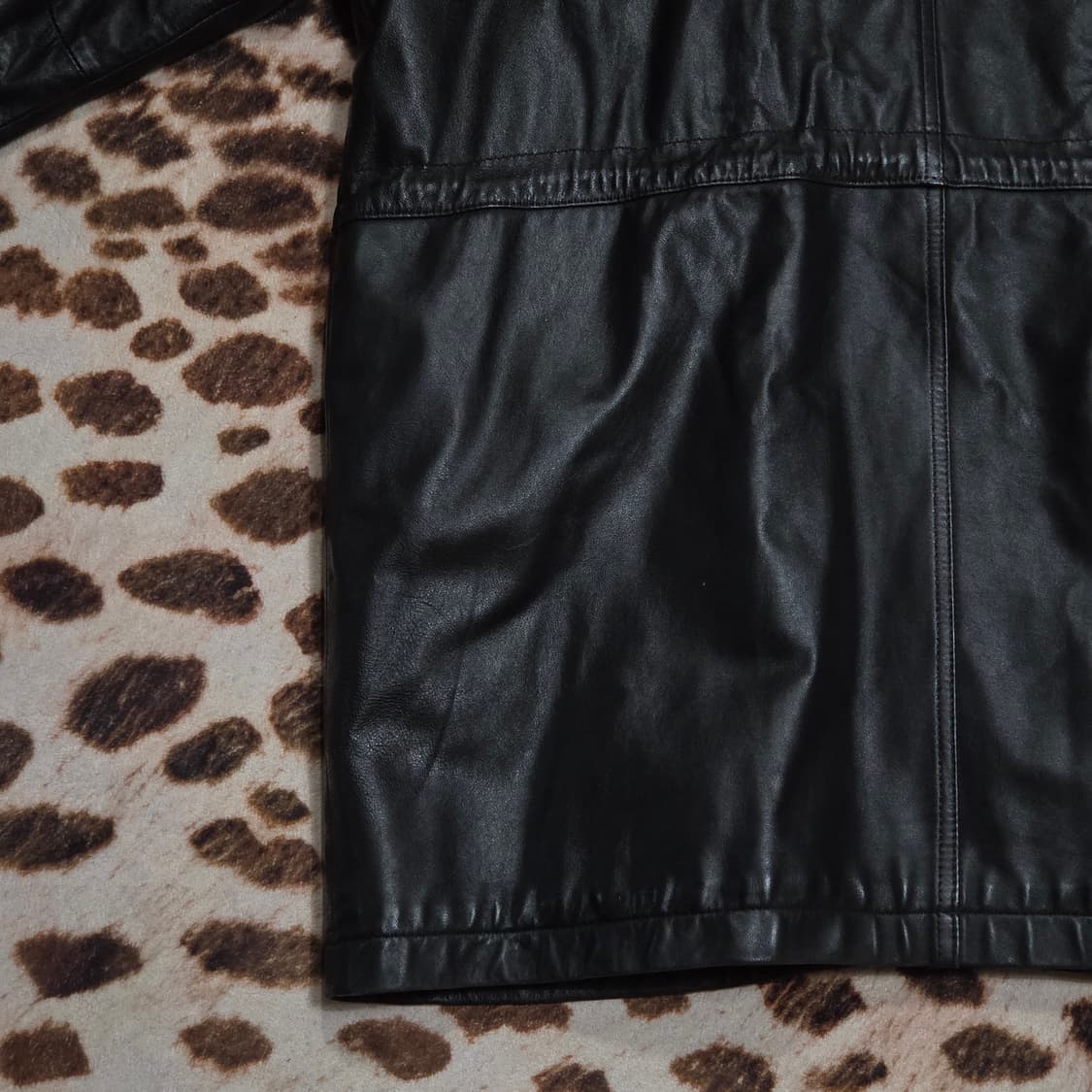 빈티지 리얼레더 가죽 사파리 자켓 상품이미지8