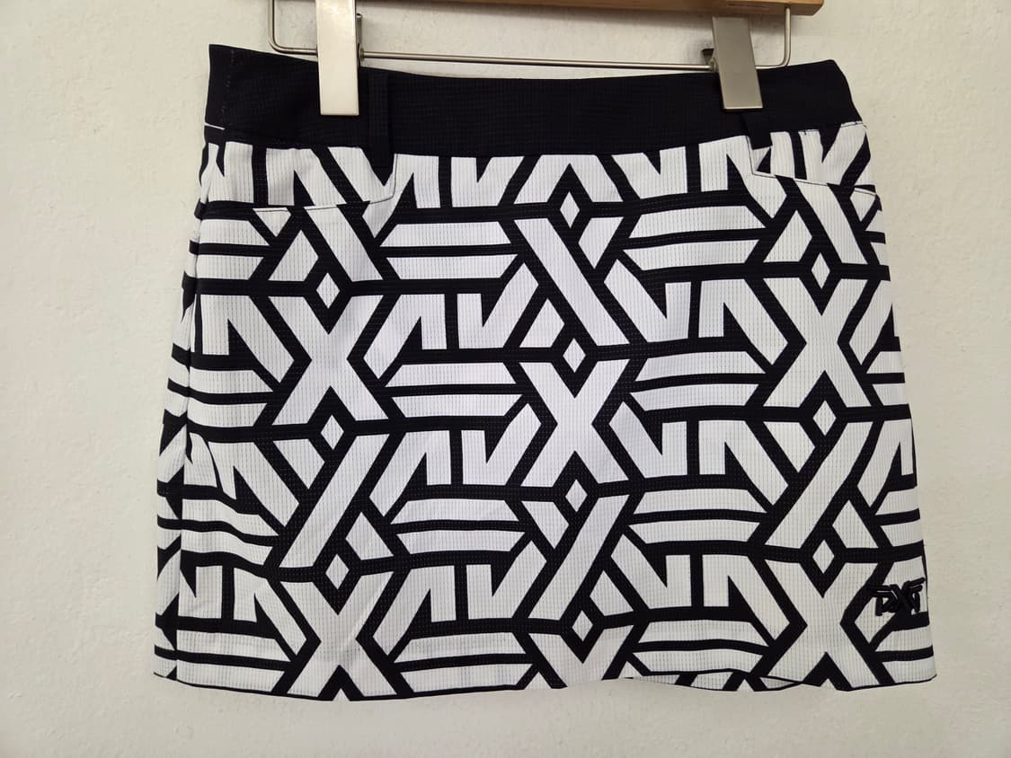 PXG 골프 스커트 M 블랙/화이트 패턴 상품이미지1