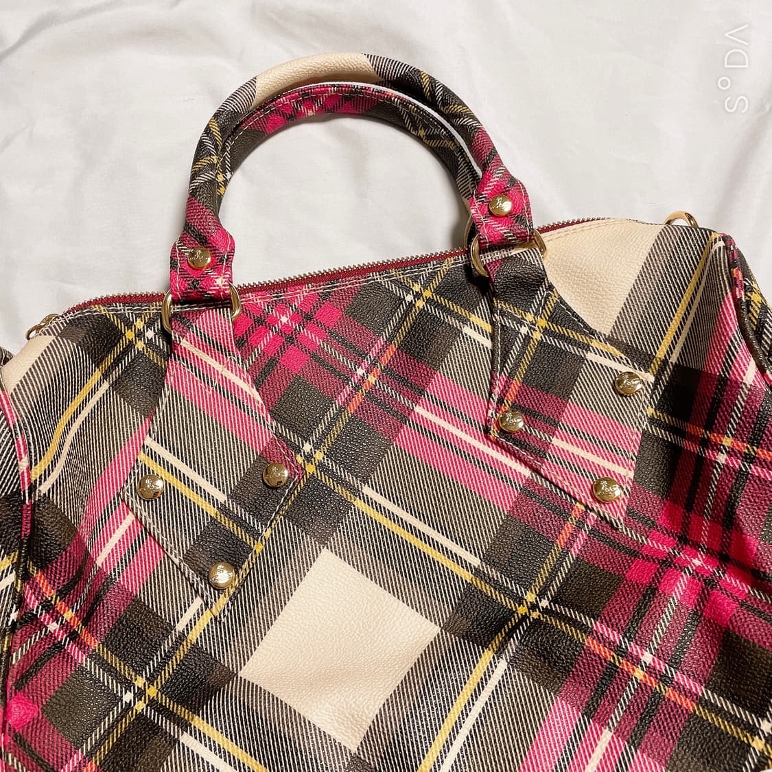 비비안웨스트우드 타탄 체크 토트백 상품이미지6