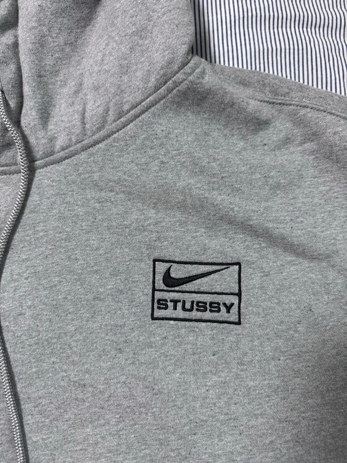민트급) 나이키 x 스투시 나투시 NRG RA 풀오버 후드 다크 그레이  상품이미지5
