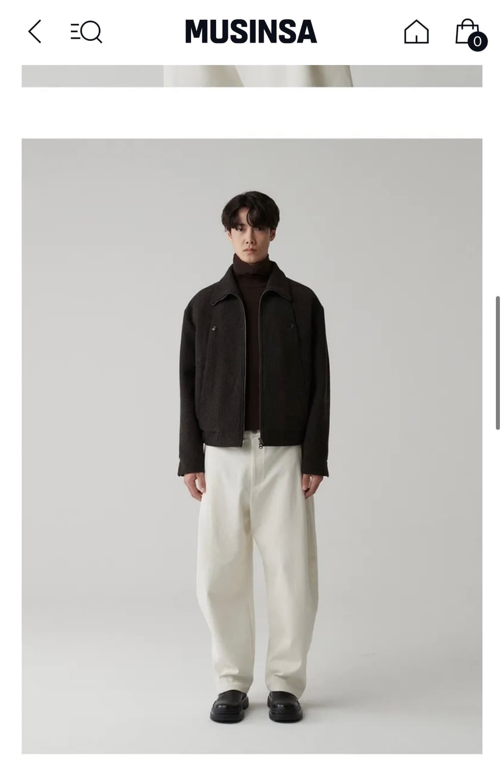 LEMARD 르마드 남성 울 더블 포켓 자켓 블랙 2사이즈 상품이미지8