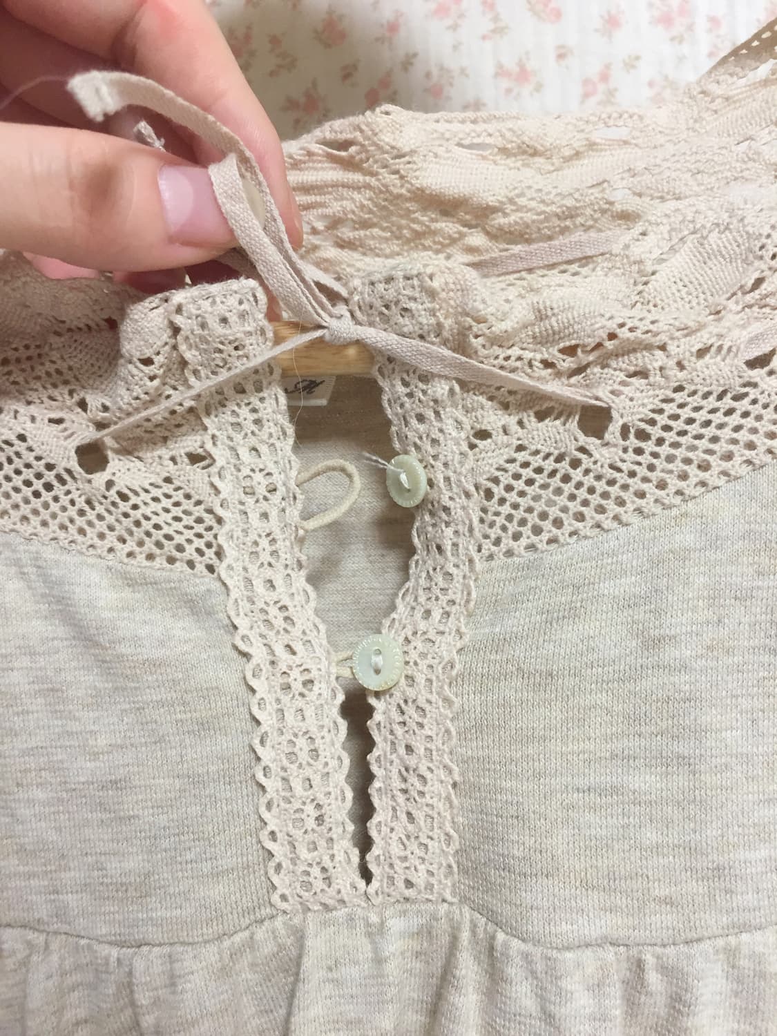 빈티지 모리걸 크로셰 슬리브 상품이미지3