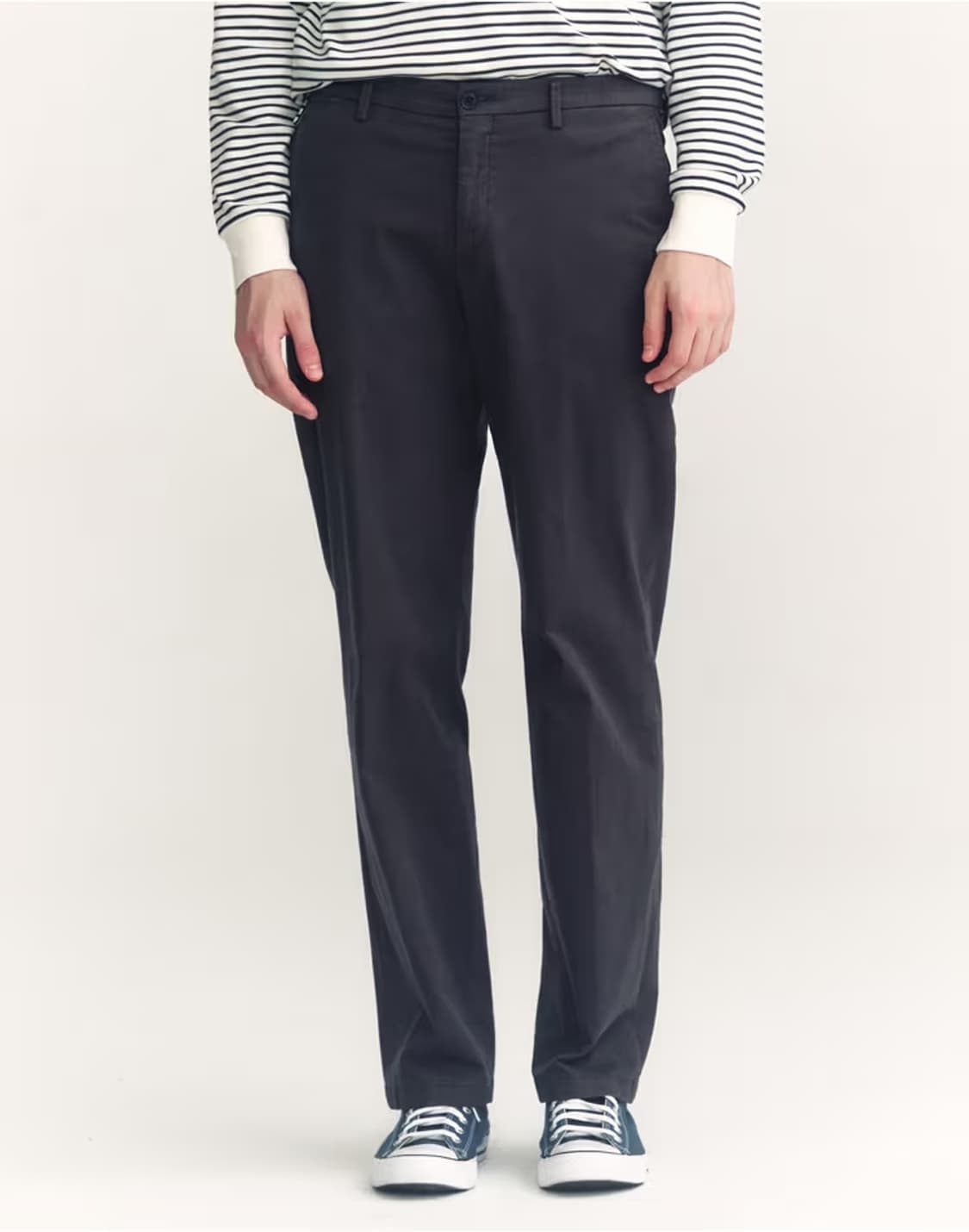 (38)헤지스 가먼트다잉 트월 치노 팬츠 차콜그레이 상품이미지1