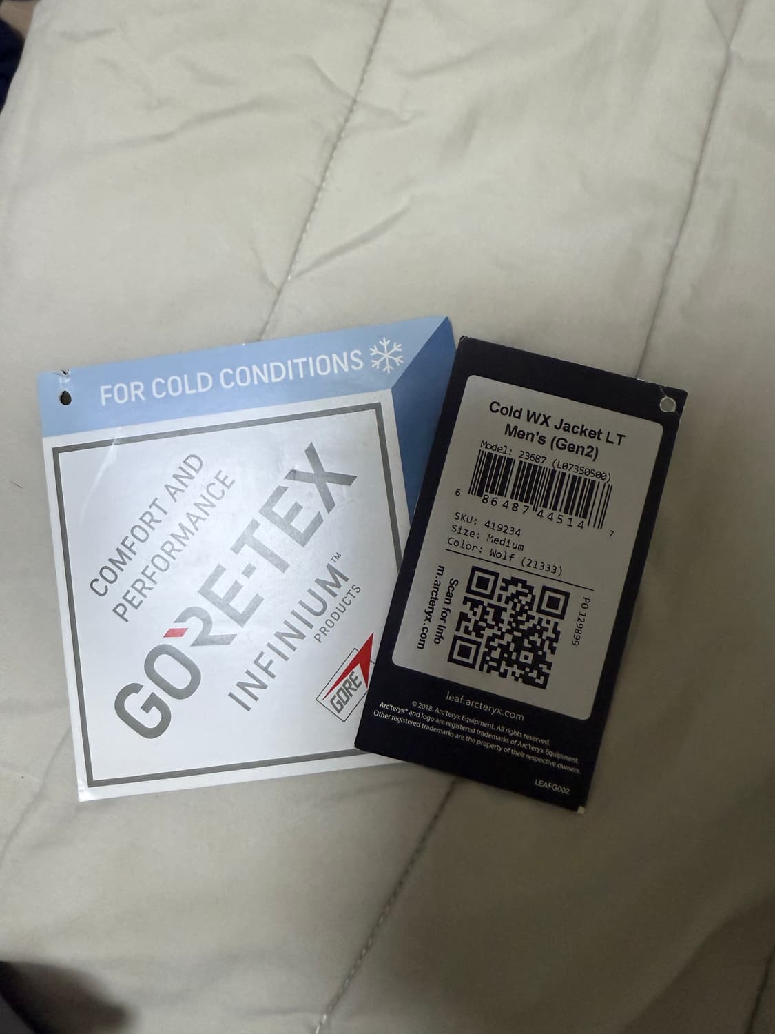 M]아크테릭스 리프 콜드 WX 자켓 LT Wolf 상품이미지7