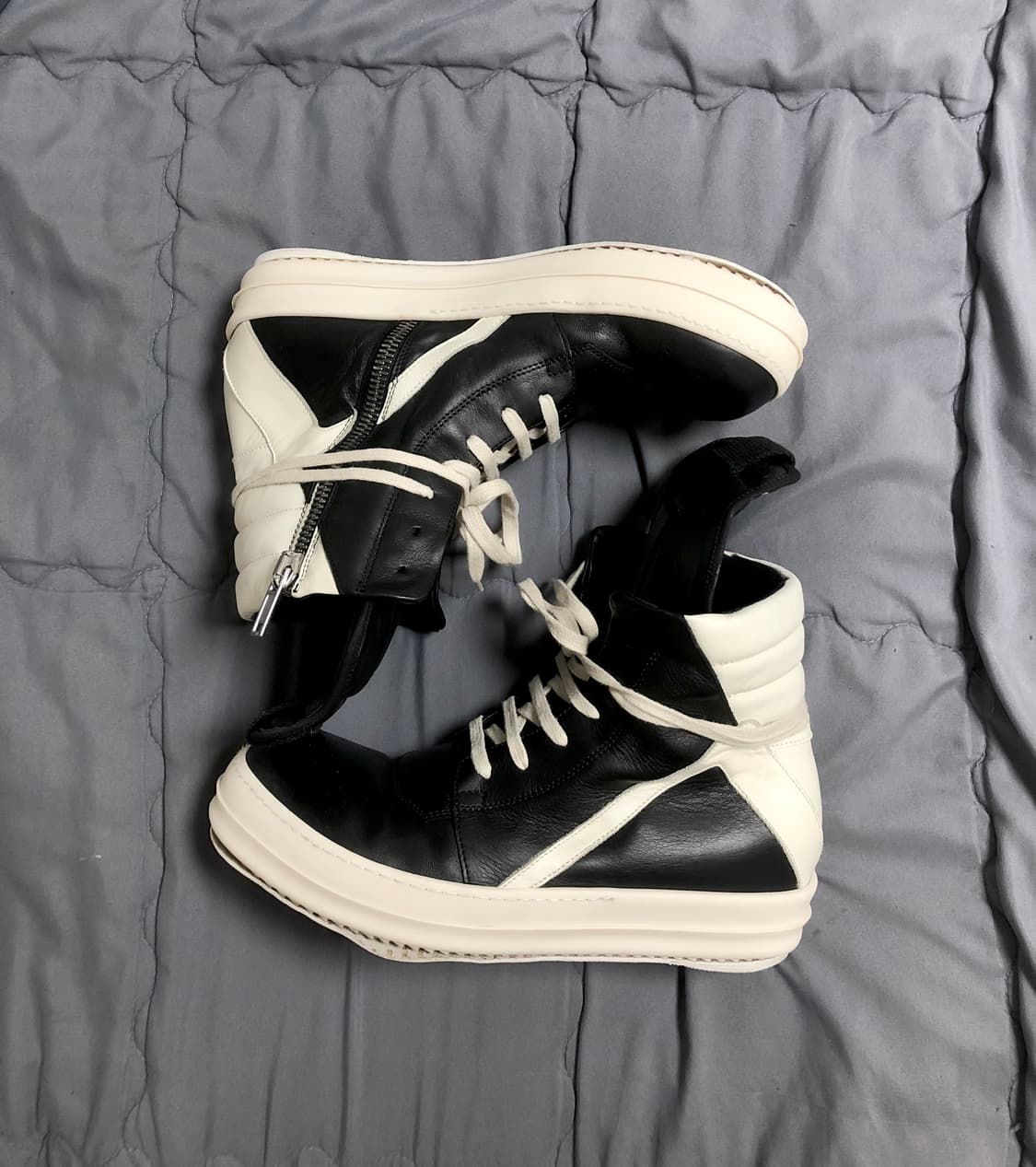 릭오웬스 16FW MASTODON 지오바스켓 모노크롬 LPO 42.5 상품이미지4