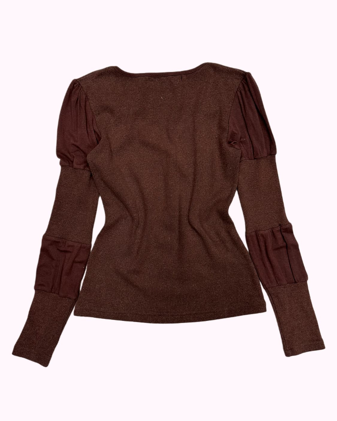 ribbed brown knit t-shirt 상품이미지4