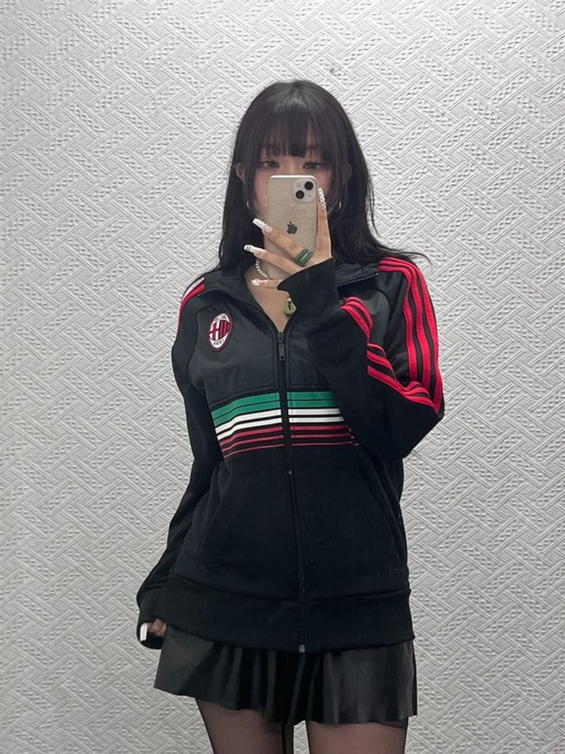 아디다스 AC 밀란 빈티지 레트로 배색 져지 집업 95 C10839 상품이미지2