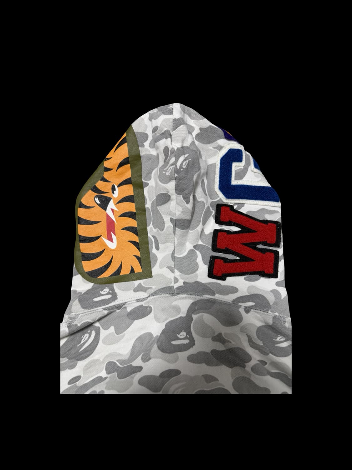 베이프 그레이 샤크 후드 집업 상품이미지4