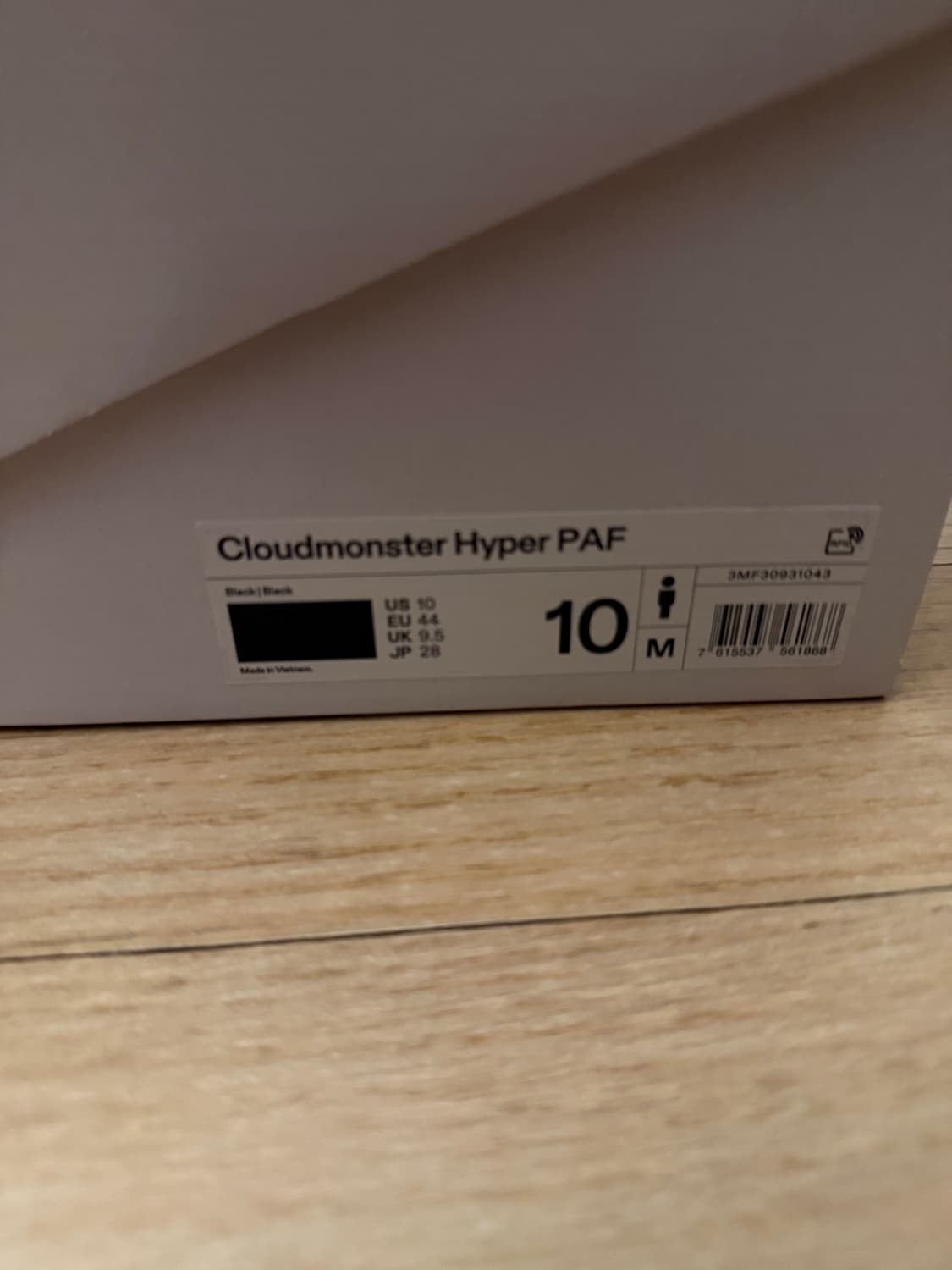 [280] 온 러닝 파프 클라우드 몬스터 하이퍼블랙 상품이미지9