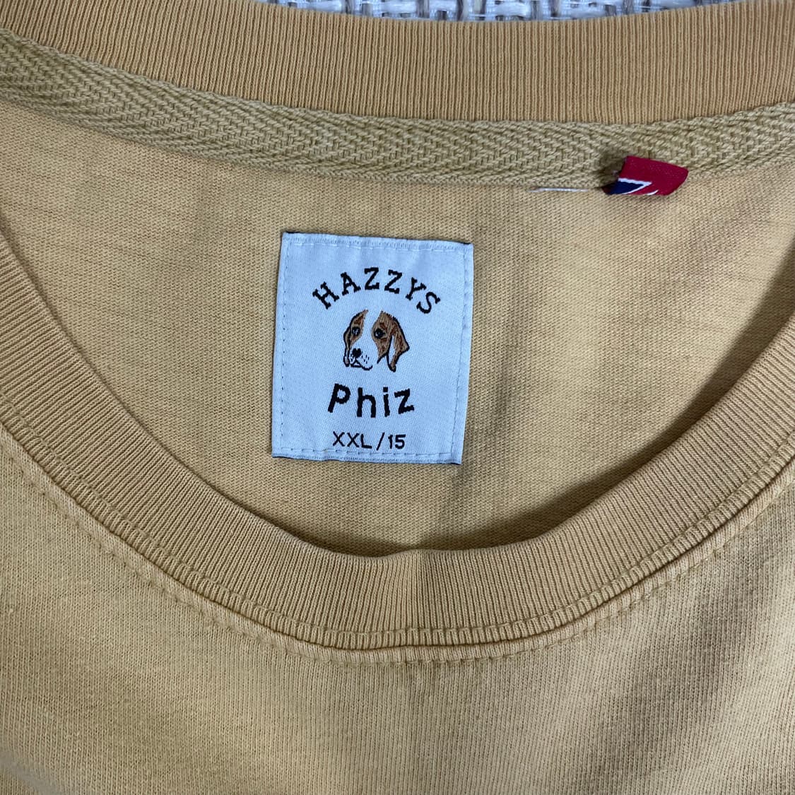 헤지스 피즈 반팔티 옐로우 XXL (115) 상품이미지3