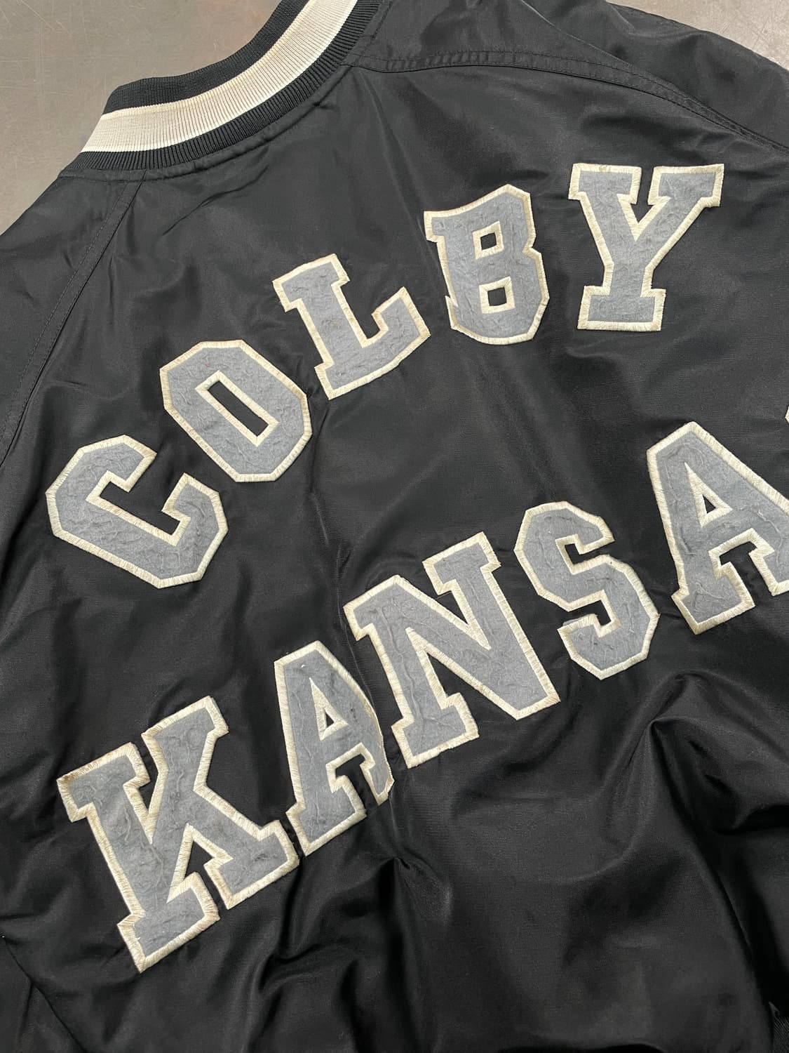 빈티지 스펠아웃 바시티 자켓 상품이미지4