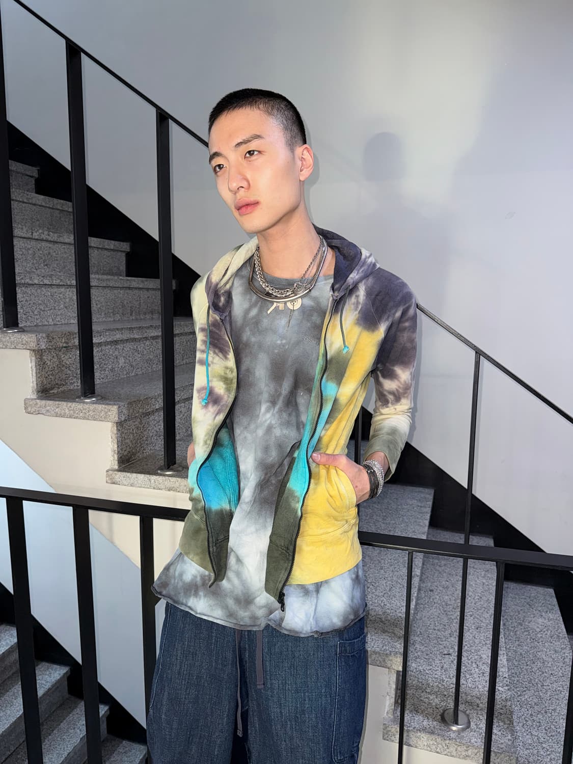 tie dye zip up hoodie 상품이미지3