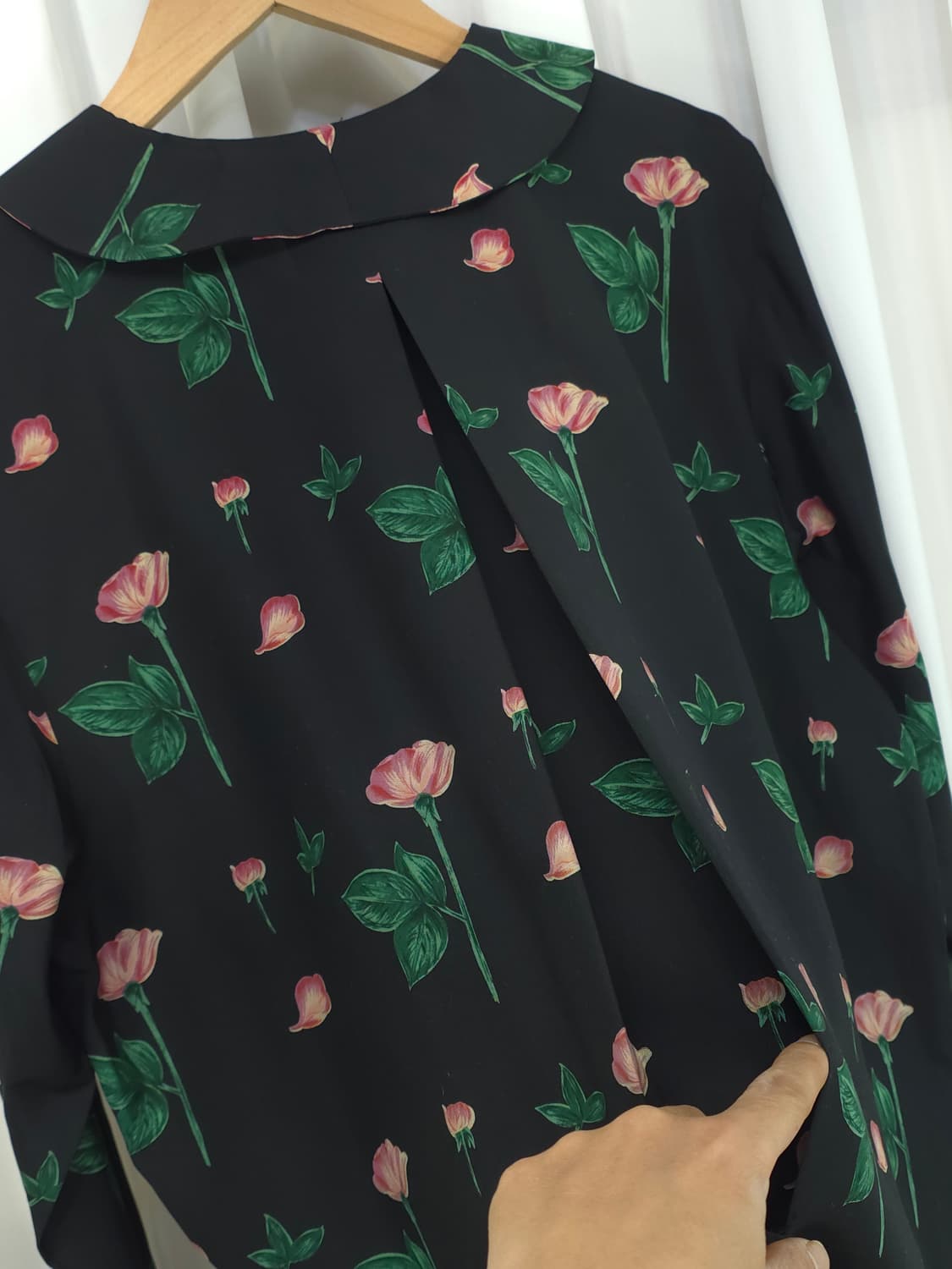 실크100% 블라우스 상품이미지8