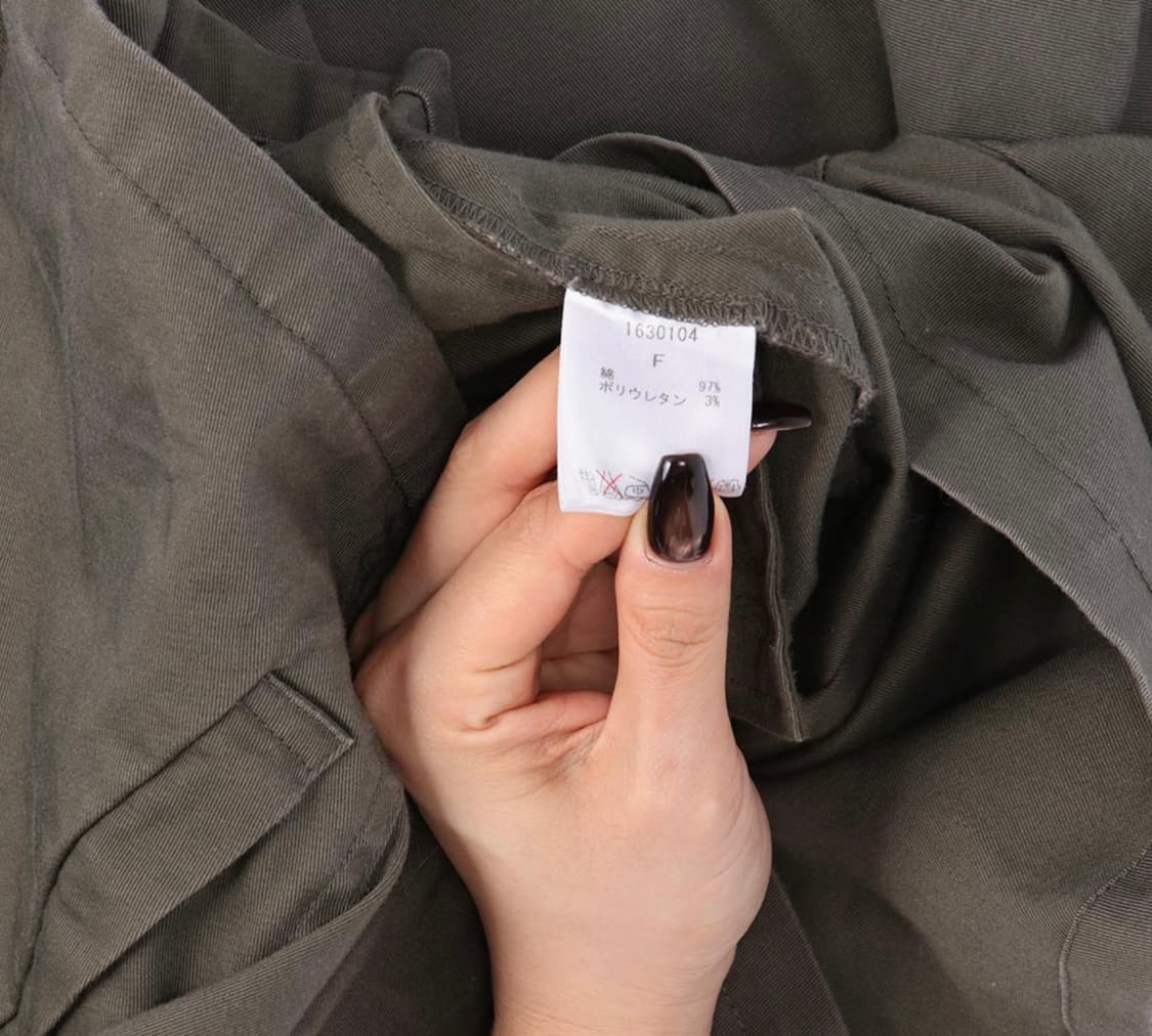 S) jpn 코튼 밀리터리 디테일 크롭 자켓 상품이미지4