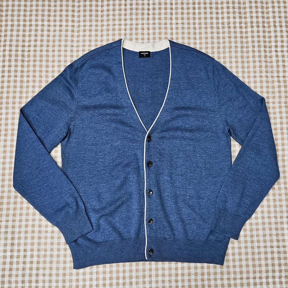 레노마 니트 브이넥 가디건 남자100 상품이미지1