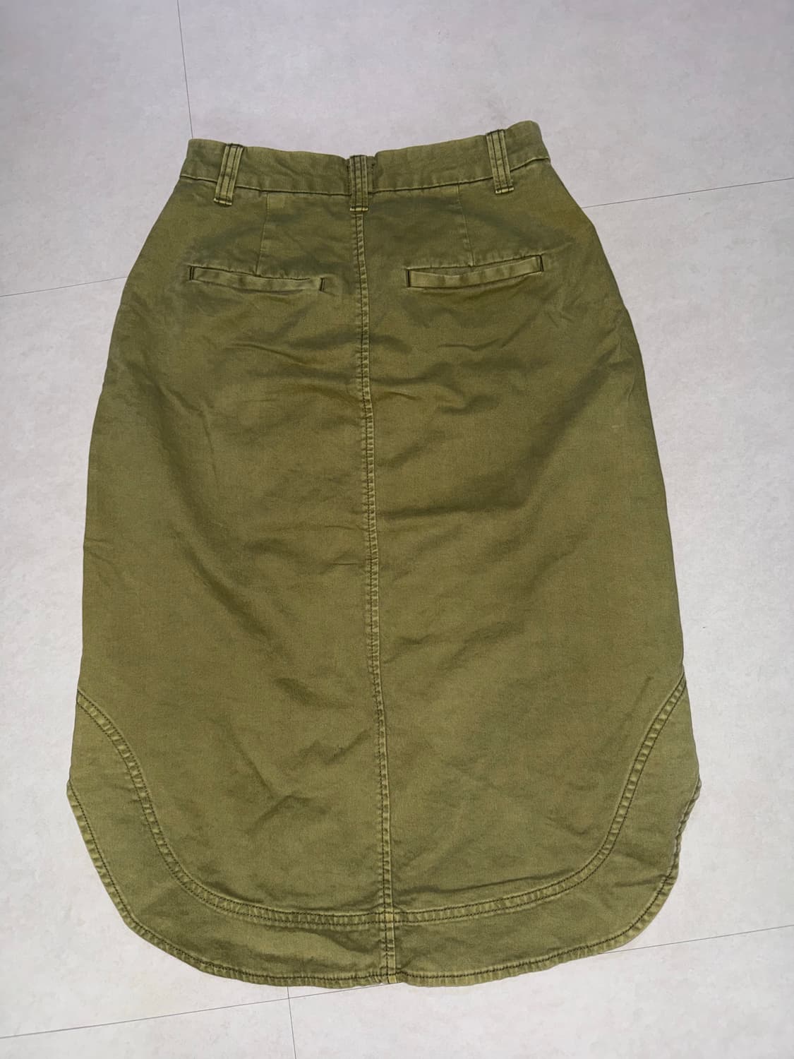 카키 청 치마 / 모리걸  상품이미지2