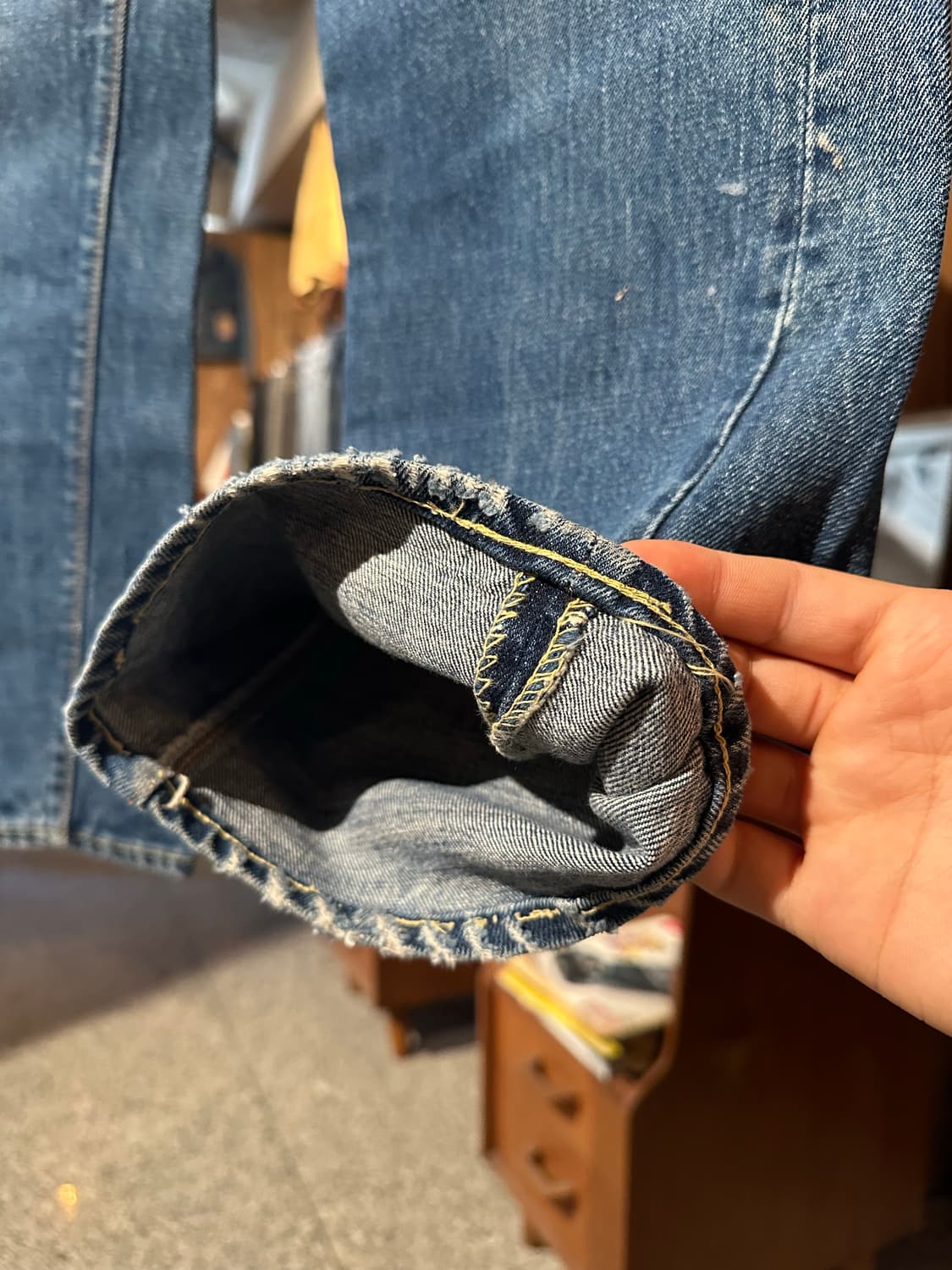 70s Levis 517 Big E Denim Pants 상품이미지5
