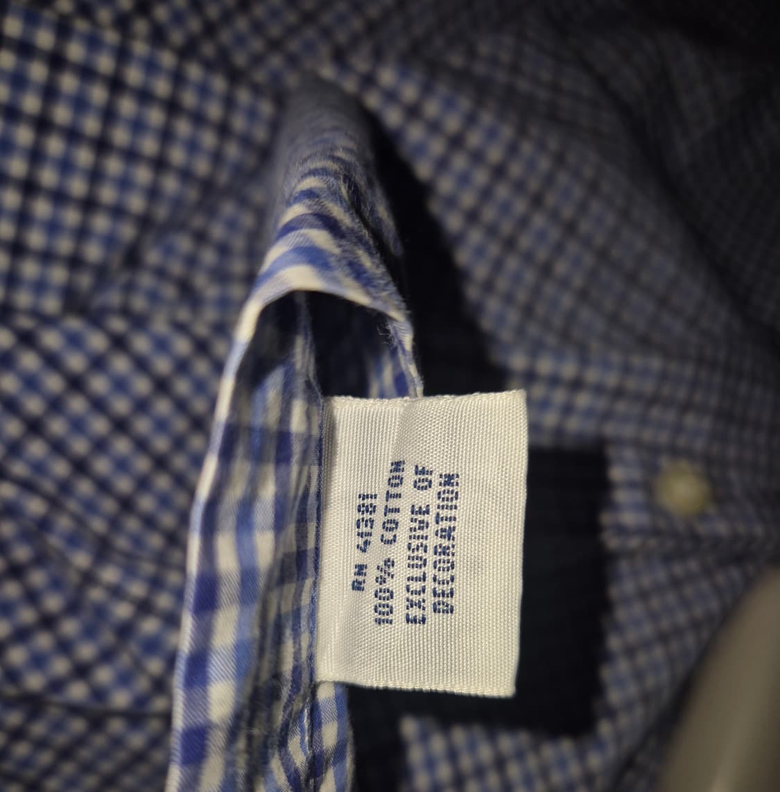 폴로 랄프로렌 체크 블루 셔츠 XL 상품이미지8