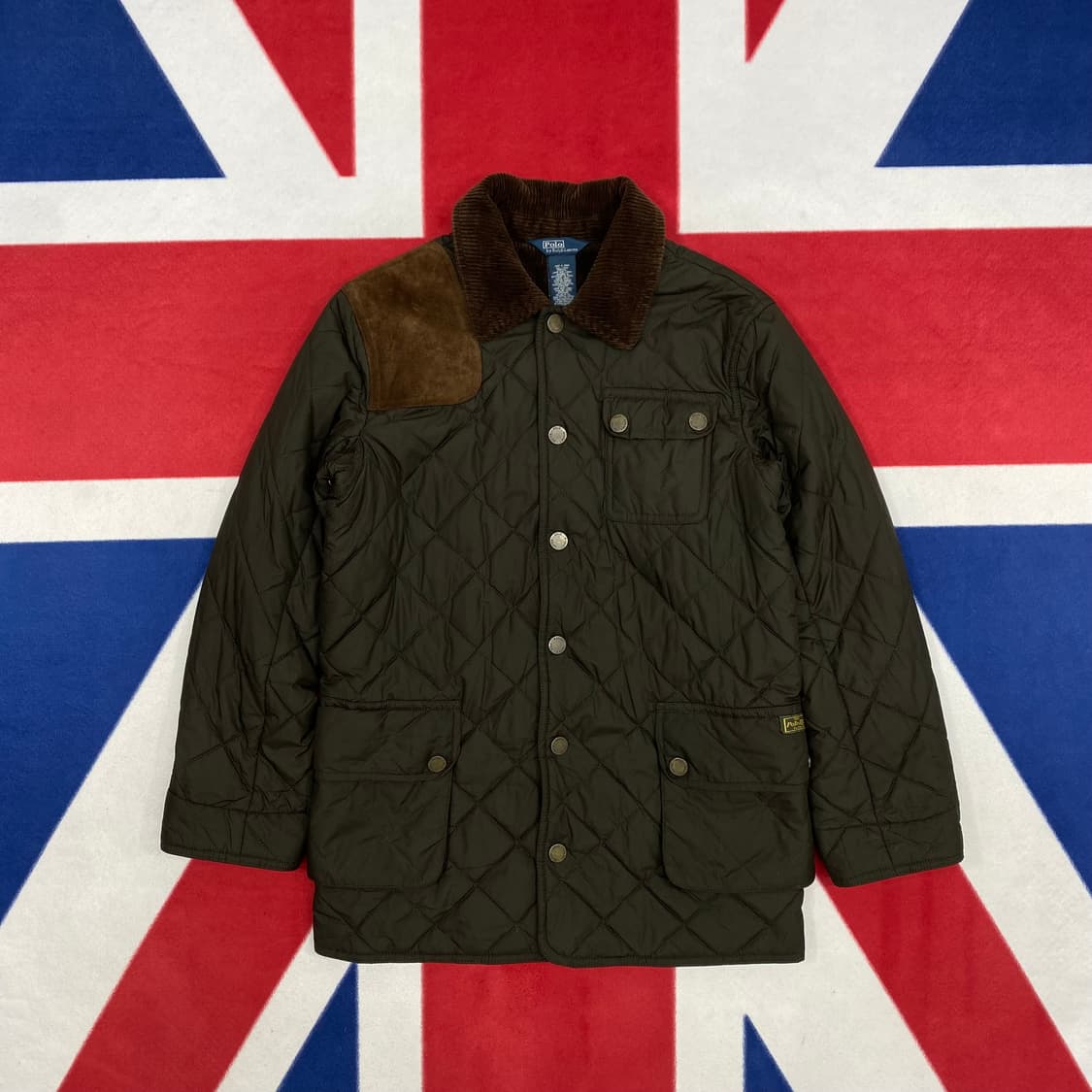 폴로 퀼팅자켓 실측 여성44-55 상품이미지1