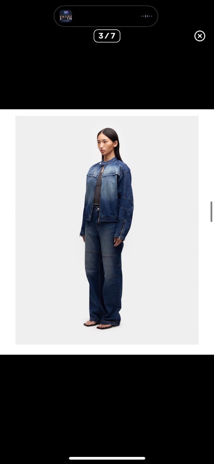 쿠어 바이커 데님 셋업 상품이미지5