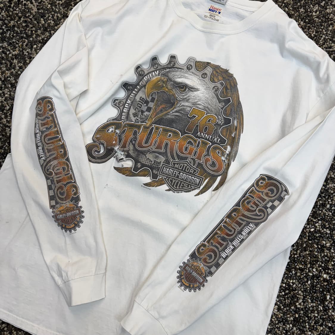 할리데이비슨 빈티지 롱슬리브 티셔츠 (2XL)  상품이미지4