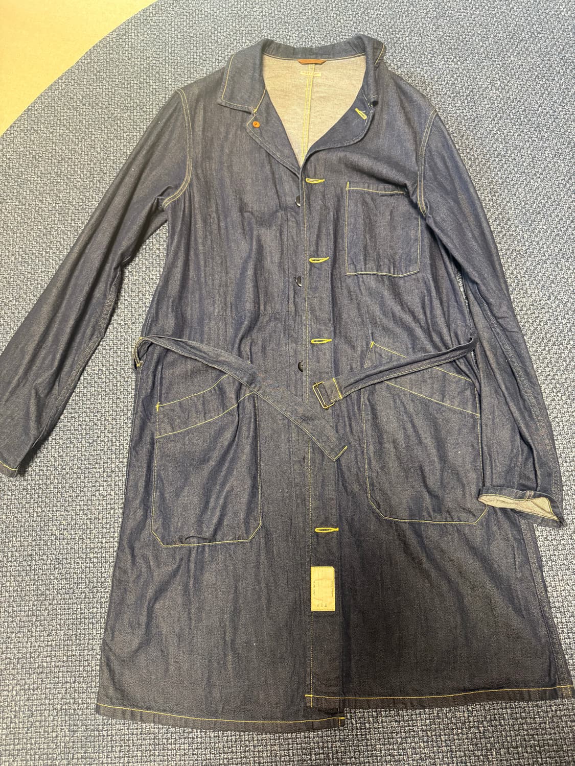 [4,XL] 캐피탈 8온즈 데님 샵 코트 상품이미지3