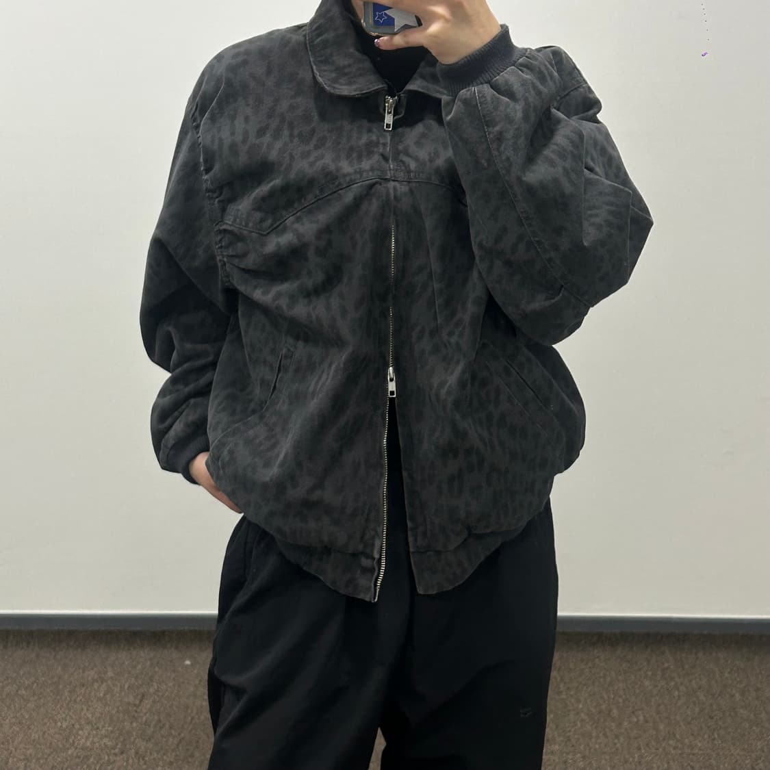 The museum visitor 더뮤지엄비지터 차콜 호피 2-way 상품이미지2