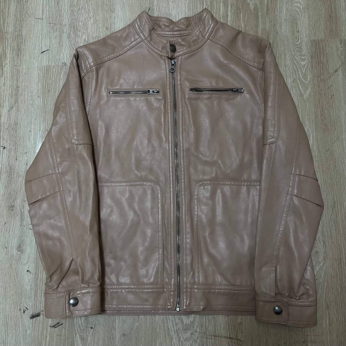 레노마 레더 바이커 가죽 자켓 140/10-11세 상품이미지1