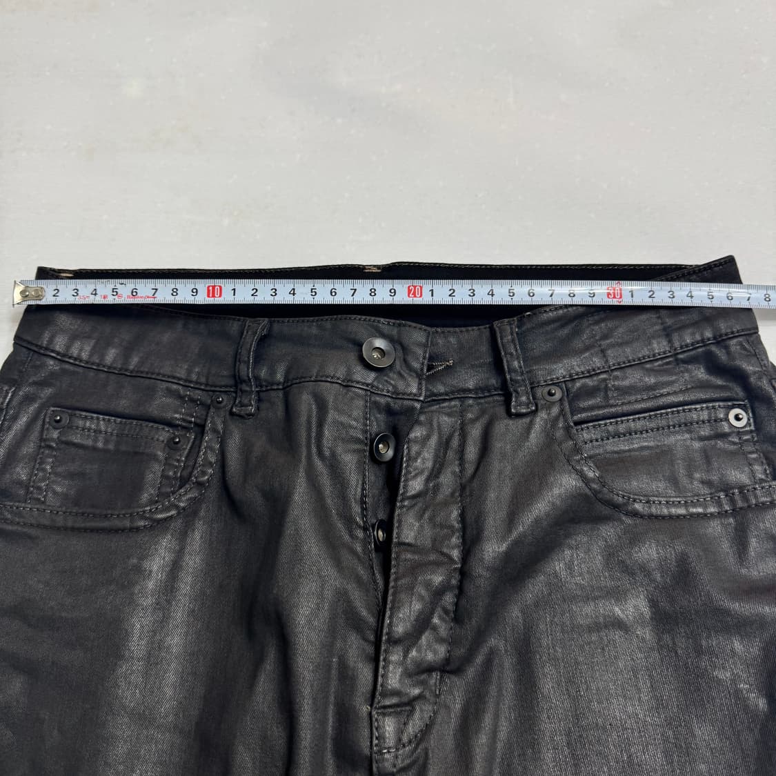 릭오웬스 다크쉐도우 디트로이트 컷 왁스 코팅 진 30 상품이미지3