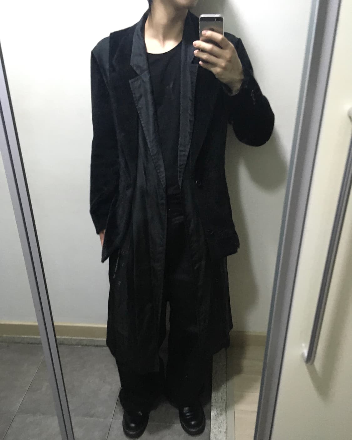 꼼데가르송 옴므 플러스 19FW 퍼 베스트 레이어드 코트 상품이미지5