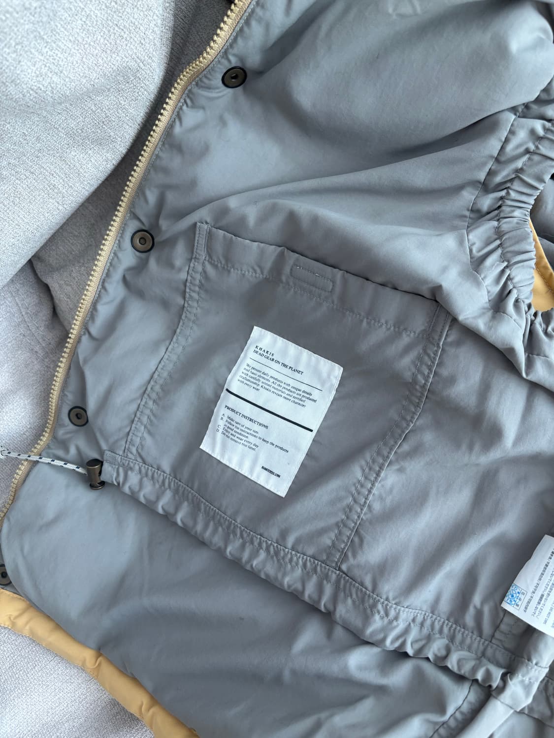 카키스 조끼 베스트 옐로우 S 상품이미지6