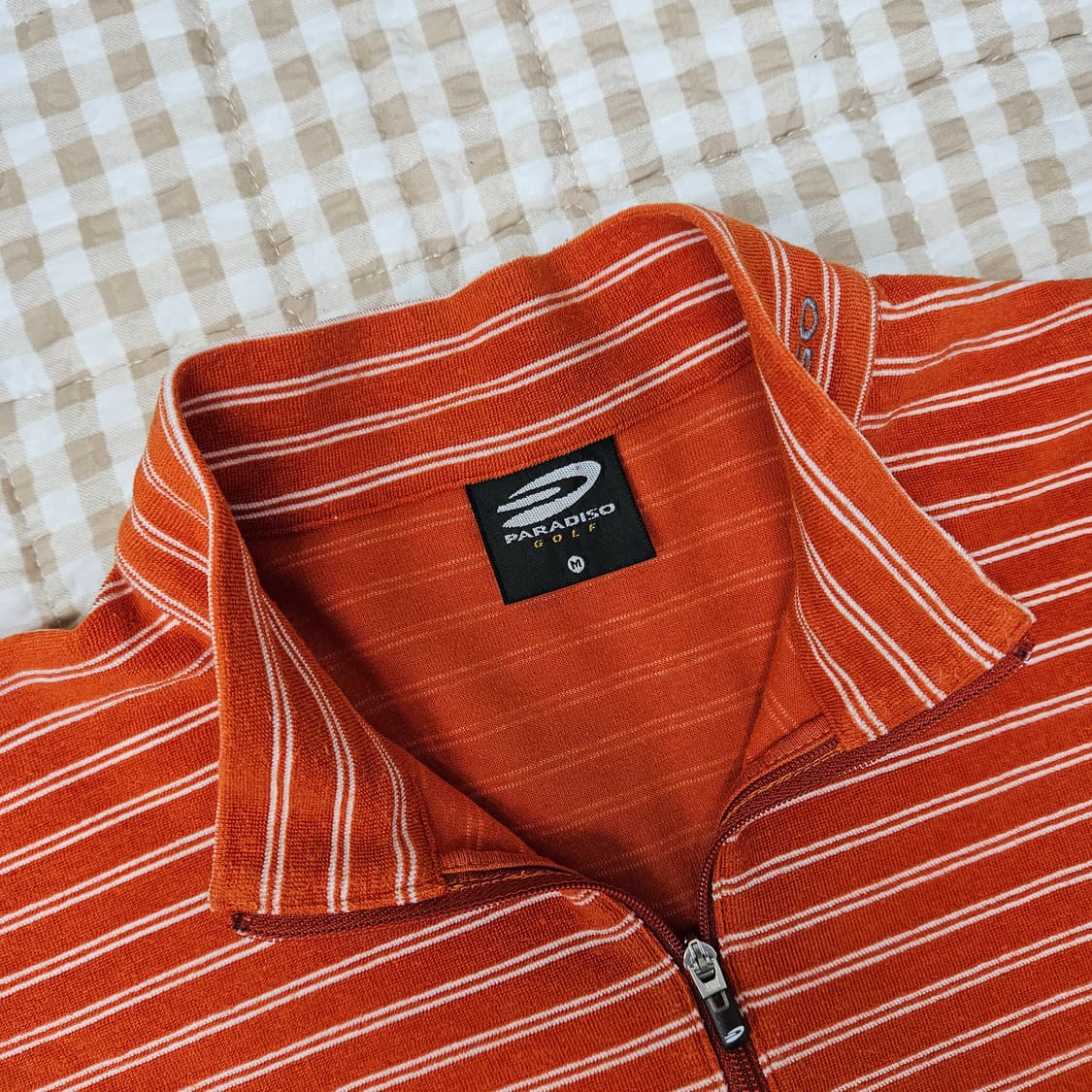 심플한 반집업 골프 긴팔티 남자100 상품이미지2