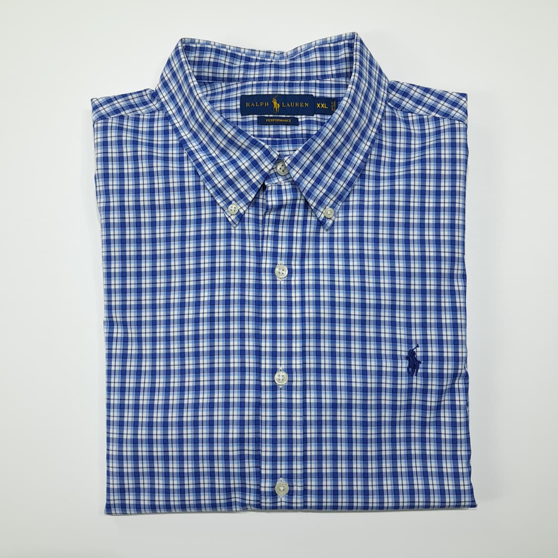 CL401 2XL 폴로 나일론 마이크로체크 블루 셔츠 남방 상품이미지7