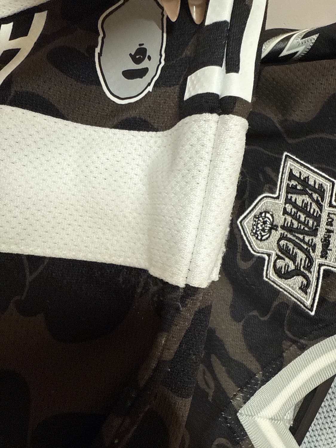 베이프 X 미첼엔네스 NHL 메쉬 하키 롱슬리브 져지 티셔츠 상품이미지3