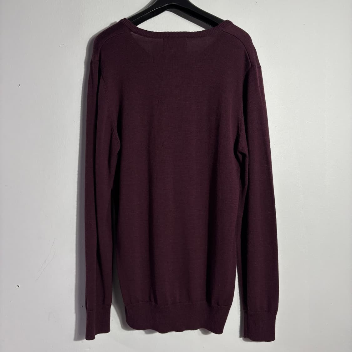 프레드페리 버건디 브이넥 니트 스웨터 (무료배송) 상품이미지4