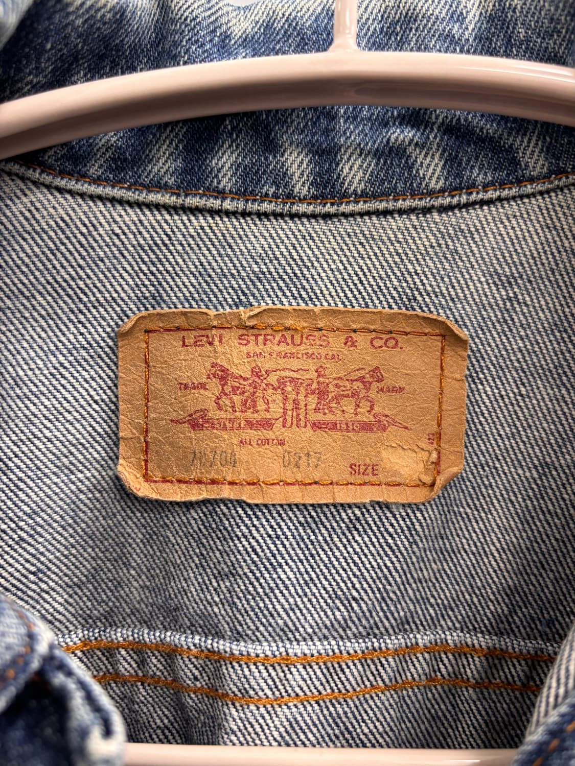 80s Levi's 리바이스 USA 70704-0217 희귀 빈티지 자켓 상품이미지4