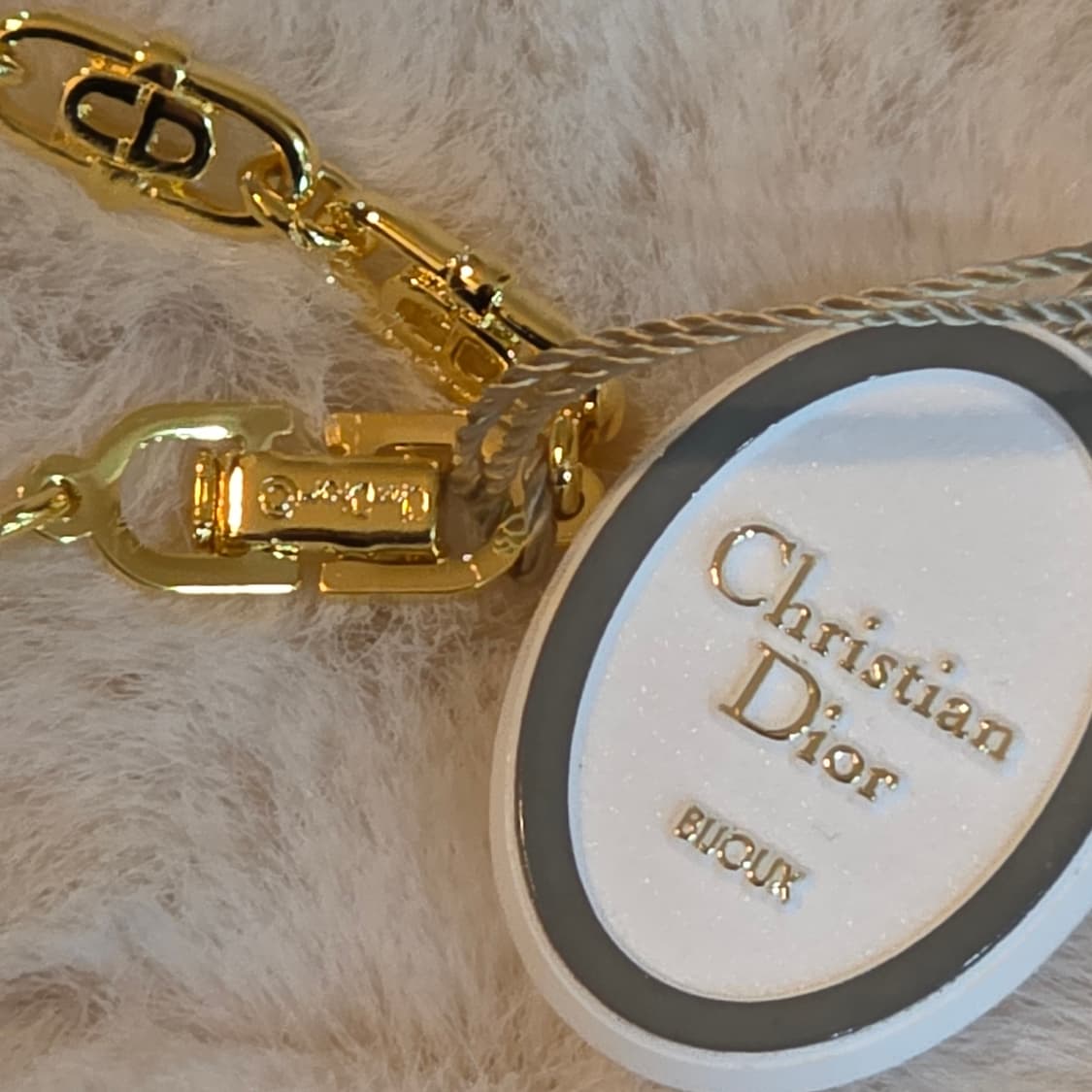 디올 금장 CD 로고 링크 체인 팔찌 상품이미지5