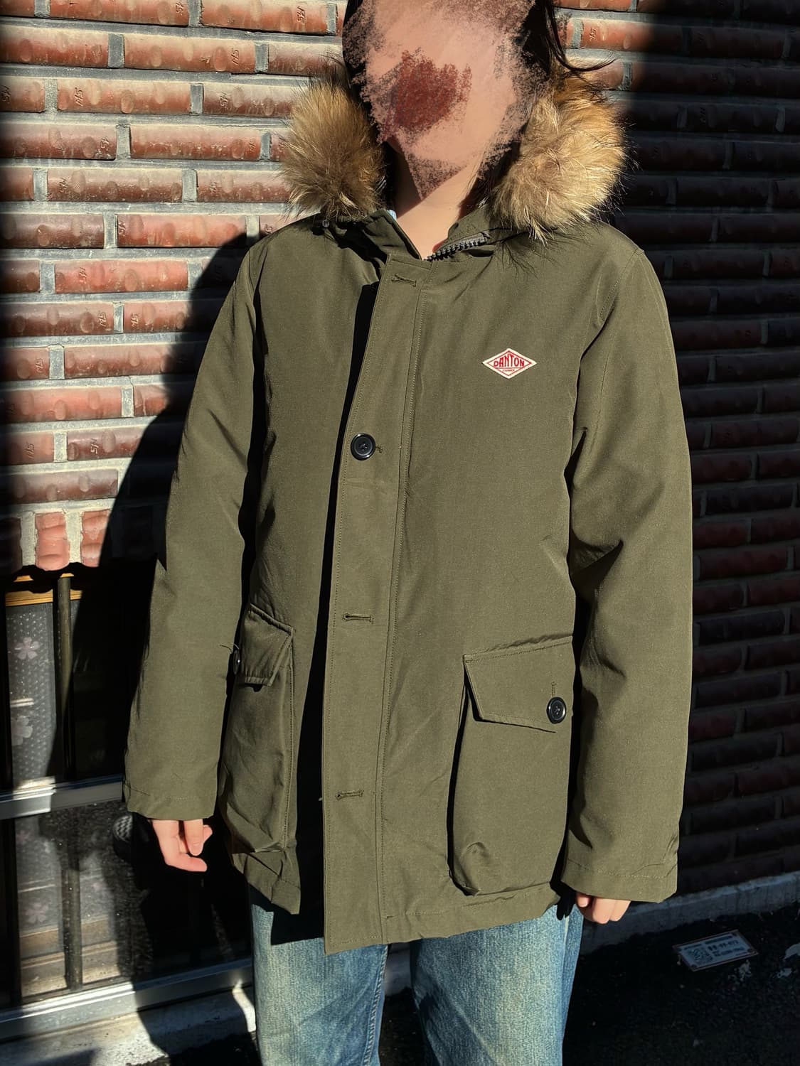 단톤 후드 다운 패딩 파카 40사이즈 (100) 상품이미지1