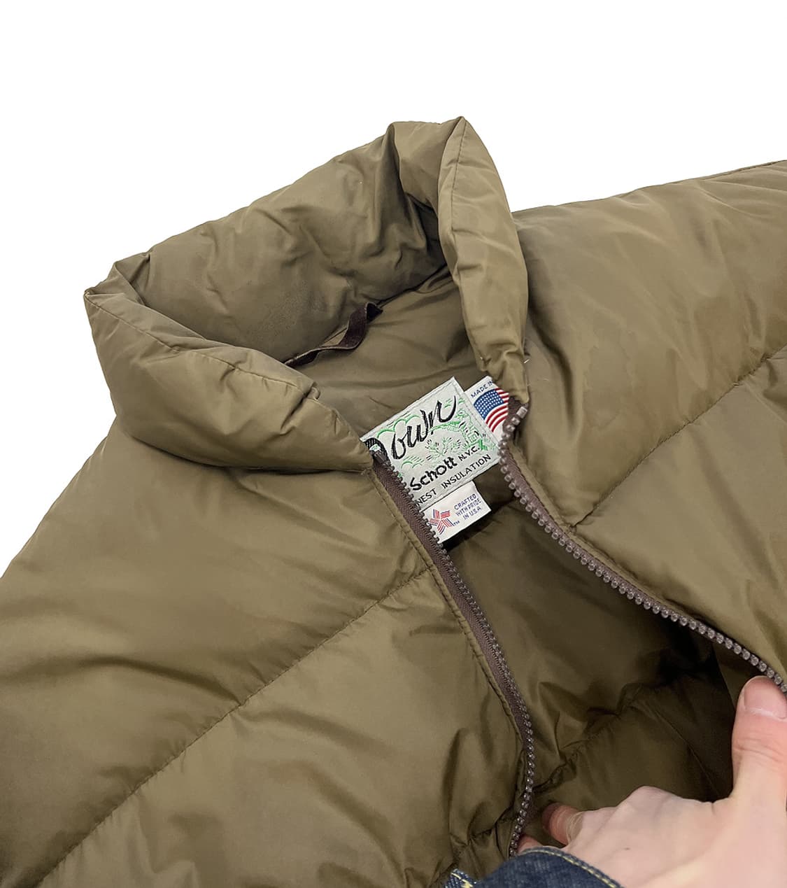 쇼트 웨스턴 구스다운 패딩 상품이미지4