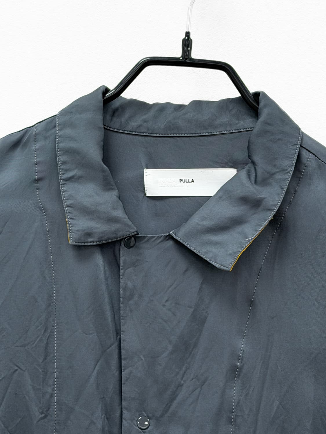 토가 풀라 큐프라 새틴 컬러 블록 셔츠 상품이미지5