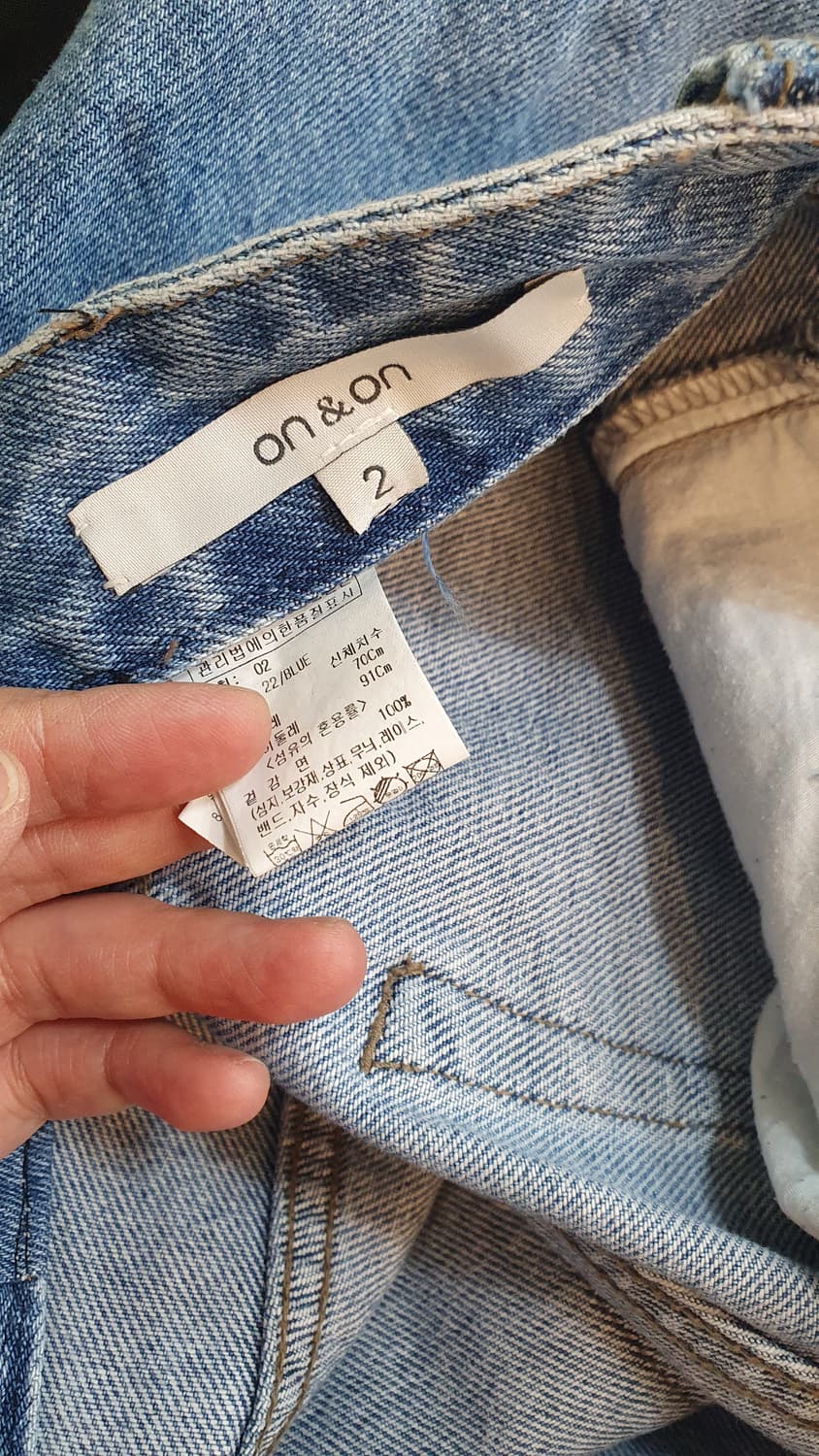 ON&ON(온앤온)와이드 데님바지2사이즈 상품이미지6