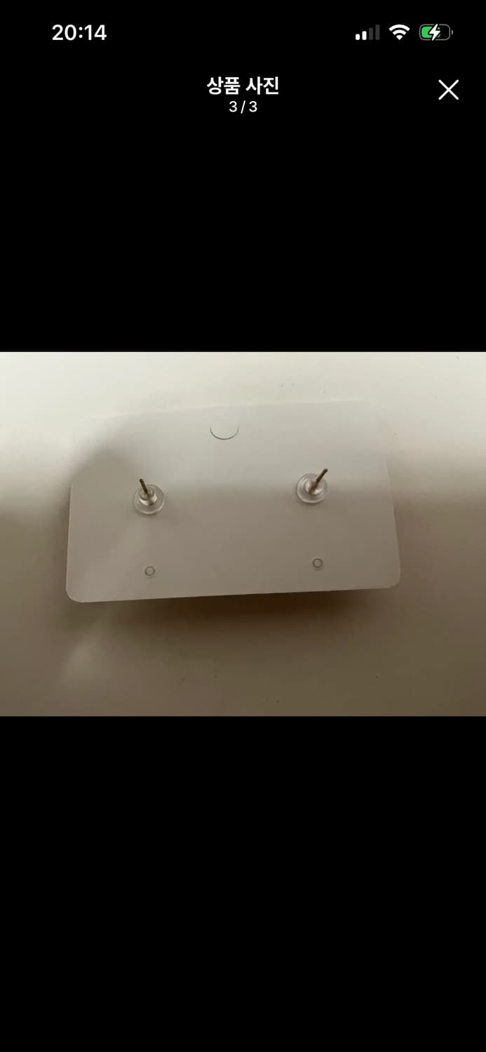 진주 큐빅 귀걸이 (새상품) B0006 상품이미지3