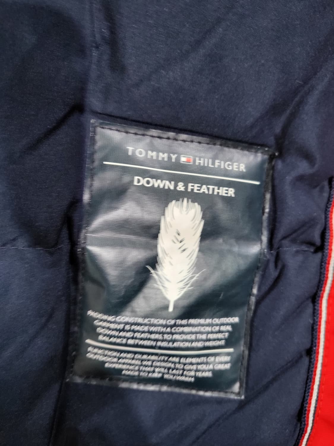 타미힐피거 레드 다운패딩 (152cm용)  상품이미지8