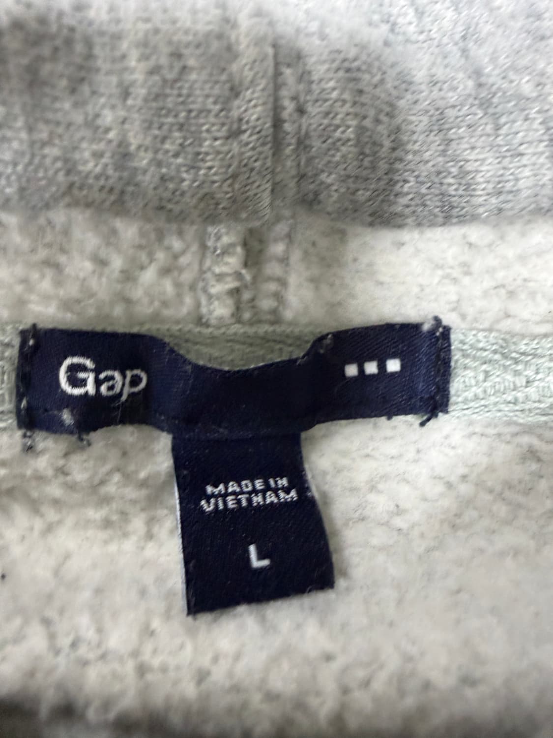 갭 그레이 후드티 L 상품이미지3