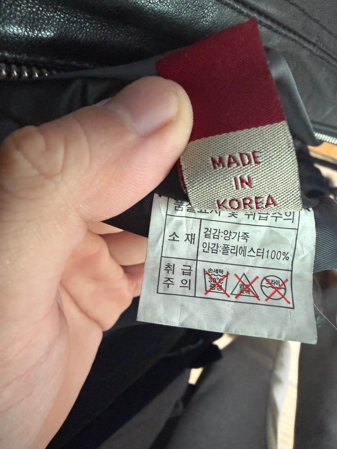 빈티지 레더 자켓 상품이미지3