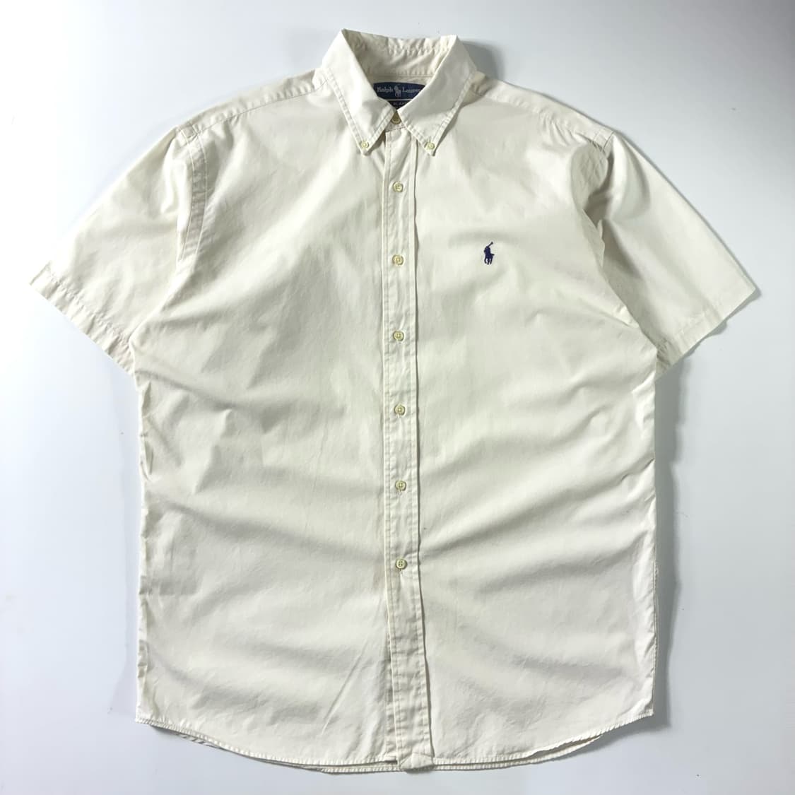 Polo  폴로 랄프로렌 자수 코튼 화이트 반팔 셔츠  상품이미지1