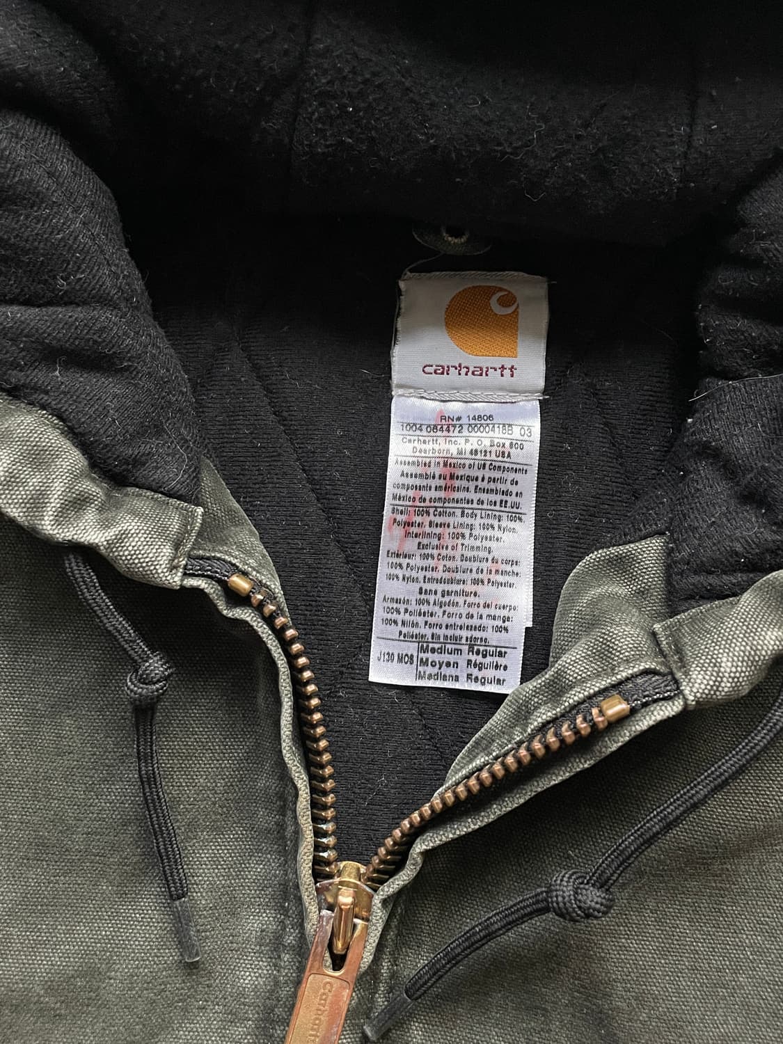 칼하트 j130 mos 모스 액티브 샌드스톤 상품이미지3